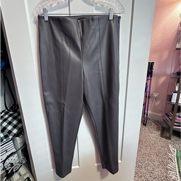 Ann Taylor Petite Imitation Leather Pants - Picture 1 of 5